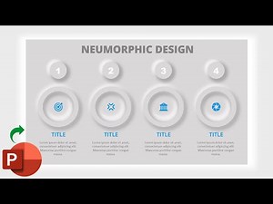 Simple and Easy PowerPoint Neumorphic Design Template