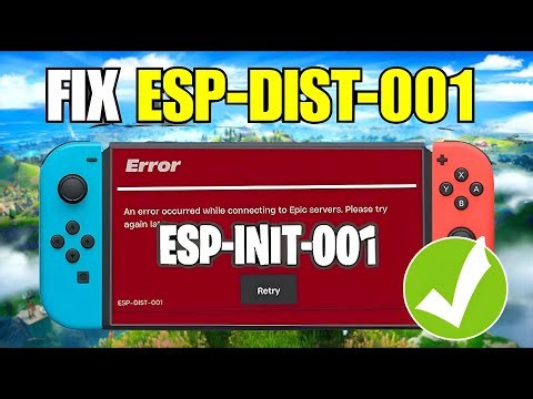 FIX ESP DIST 001 error in Fortnite on Switch by clearing the cache