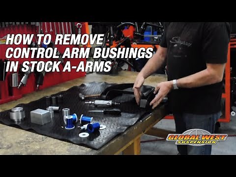 How To Remove Control Arm Bushings In A Stock A-arms (Part 1)
