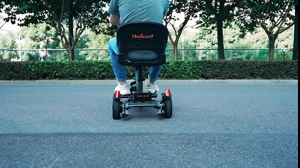 3 Wheeled Mobility Scooter, Electric Powered Scooter for Adults & Seniors, Folding and Compact Duty Scooter for Travel with Long Range Power Battery, Charger, Basket and Light