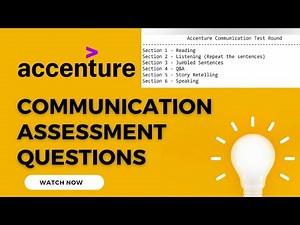 Accenture Communication Assessment Questions | Communication Test | Accenture Interview experience