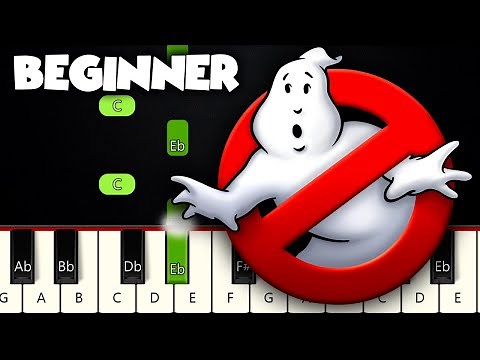 Ghostbusters! Theme Song | BEGINNER PIANO TUTORIAL + SHEET MUSIC by Betacustic