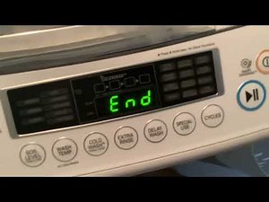 Lg washer WT1101CW the end of song part 2
