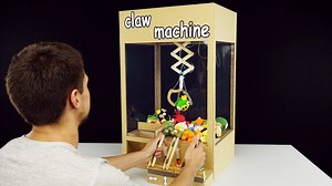 How to Make Hydraulic Powered Claw Machine from Cardboard | DIY Amazing | The Q