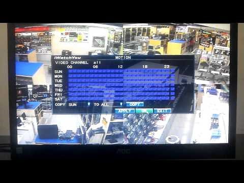 iWatchYou DVR Motion Detect Record Setup
