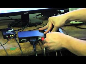 VGA with Audio UTP Extender 1X8 Splitter (Sample Video) R02T-SPL-35A-108B