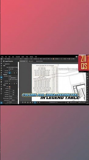 Column add in Legend Table #bluebeamtips #tutorial #shorts #bluebeam beginners