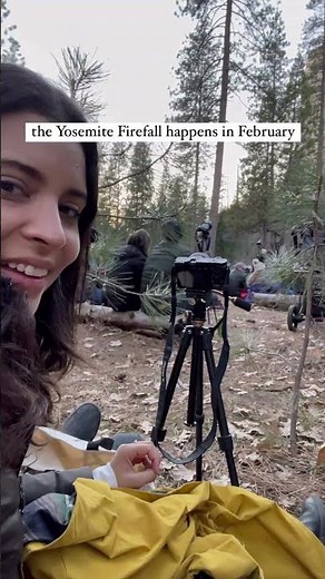 Iconic Firefall at Yosemite National Park