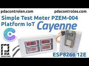 Simple Test Meter PZEM-004 & ESP8266 Platform IoT Cayenne (Complete) : PDAControl