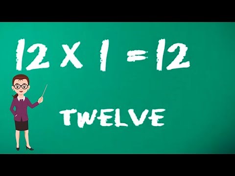 Learn Multiplication - Table of Twelve 12 x 1 = 12 - 12 Times Tables | Kidstart tv