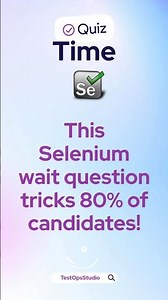 Implicit Wait on findElements - True or False? #seleniumjava #seleniuminterview