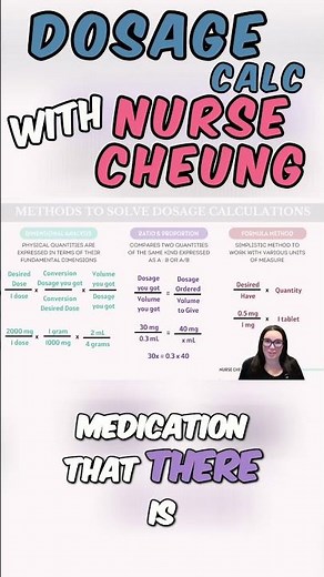🎥 DOSAGE CALCULATIONS MADE EASY – FORMULA METHOD! 🎥