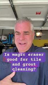 Is a Magic Eraser good for tile and grout cleaning? #magiceraser #cleaningtilegrout #isitanygood