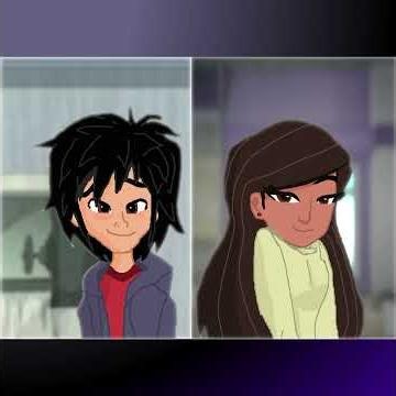 Hiro Hamada and Karmi from Big Hero 6 The Series