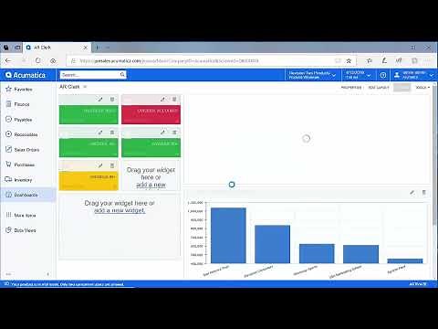 Acumatica: Dashboards & KPI Overview