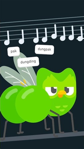 Learn the hottest songs of 2026 with Duolingo Music 🦟