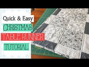 Christmas Table Runner Tutorial - Super Easy Method