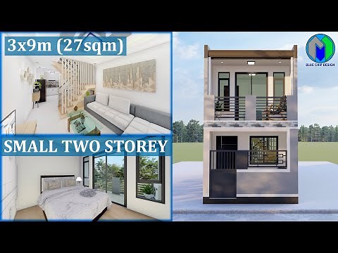 Two Storey House Design 3x9m (27sqm)