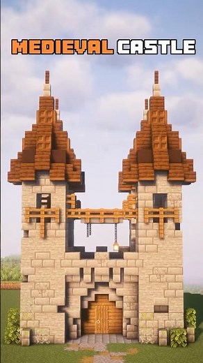 Minecraft How To Build a Medieval Starter Castle🏠