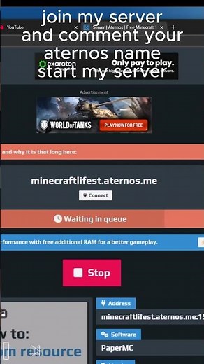 aternos minecraft server