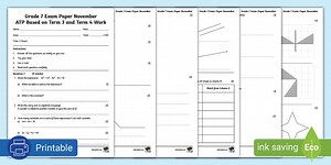 Grade 7 Maths Term 4 Exam Papers
