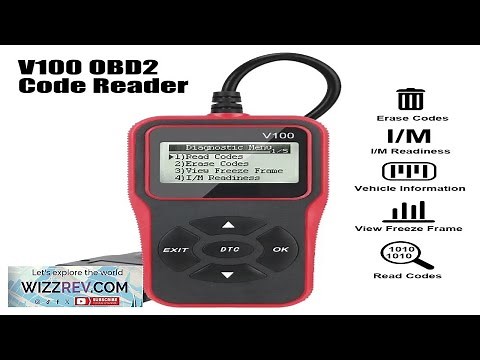 V100 OBD2 Code Reader EOBD OBD 2 Scanner Car Diagnostic Tools Digital Review