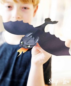 Printable Toothless Dragon Craft | Skip To My Lou