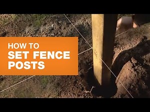 How to Install & Set Fence Posts