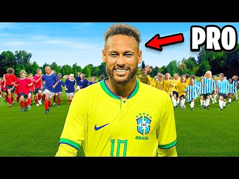 1 Pro vs 100 Kid Footballers