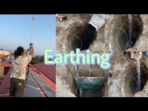 Earthing installation tips and trick at home // how to plate earthing , lightning arrester at home ?