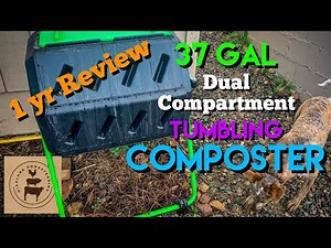 Tumbling Composter Review: Hotfrog 37 Gallon, 2 Chamber Compost Machine - 1 Year Test