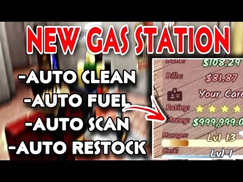 NEW Gas Station Simulator Script GUI Hack (AUTOFARM, INF CASH, STATS CHANGER, AND MORE)