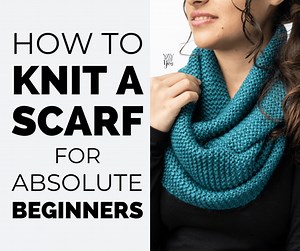 How to Knit a Scarf for Beginners - FREE Knitting Pattern & Video Tutorial - Yay For Yarn