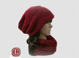 Simple Slouchy and Cowl Free Pattern and Video - LoomaHat.com