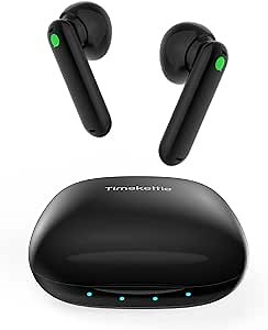 Timekettle WT2 Edge/W3 Translator Device Black-Bidirection Simultaneous Translation, Language Translator Device with 40 Languages & 93 Accent Online, Translator Earbuds with APP, Fit for iOS & Android
