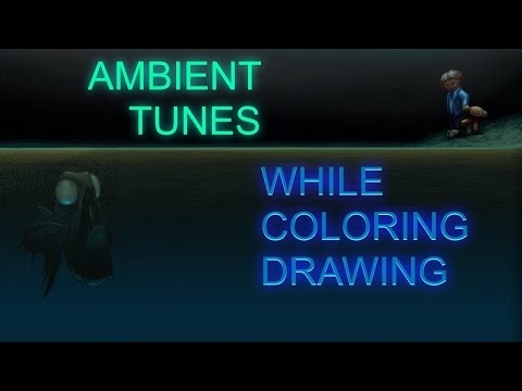 Adding color with Krita while listening to ambient tunes