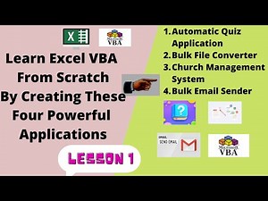 MS Excel VBA Tutorials For Beginners Lesson 1 (Writing Your First VBA Program)