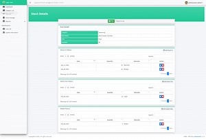 Ingredients Stock Management System in PHP/OOP Free Source Code
