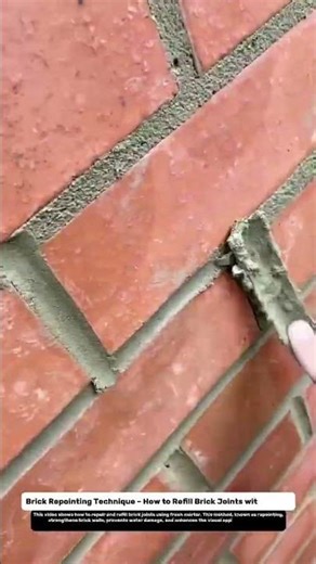 Brick Repointing Technique – How to Refill Brick Joints with Mortar