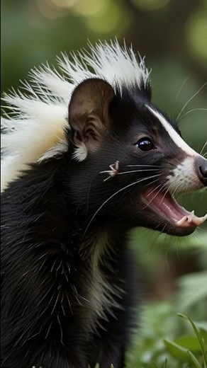 Stinkers of the Forest: Skunks Up Close#wildlife