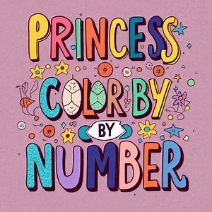 Princess Color by Number - Etsy
