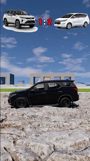 Toyota Fortuner 🆚 Innova Crysta 🚗💥 – Speed & Crash Test in BeamNG.drive!