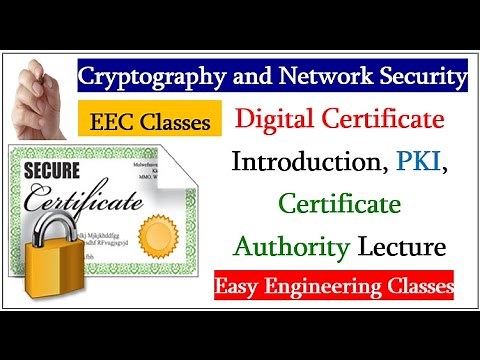 Digital Certificate Introduction, PKI, Certificate Authority Lecture in Hindi