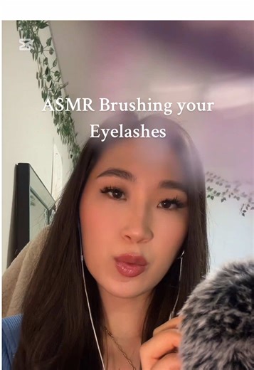 ASMR slow gentle eyelash brushing till you drift to sleepy town 😴💕 #asmr #asmrslow #asmrforsleep