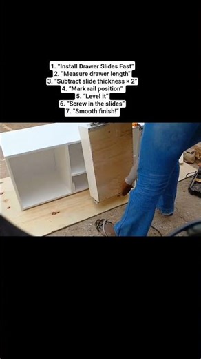 How to Install Drawer Slides in 60 Seconds