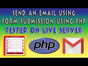 Send An Email On Form Submission Using PHP | Contact Form Using HTML5 & CSS3 | Part 2