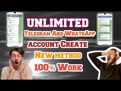 Unlimited Telegram and WhatsApp Account Create.New Method.100% Work Method 2025 #telegram #whatsapp