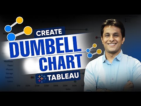 Create Dumbell Chart in Tableau Desktop | Tableau tutorial for beginners 2023