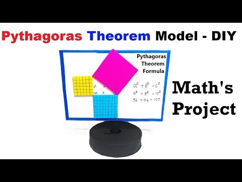 Pythagoras theorem model making for maths exhibition 2025 2026 - diy - diypandit