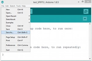 ESP32 Arduino SPIFFS: File upload IDE plugin